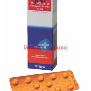 Metrexato Metotrexato Sódico 2,5mg 24 comprimidos